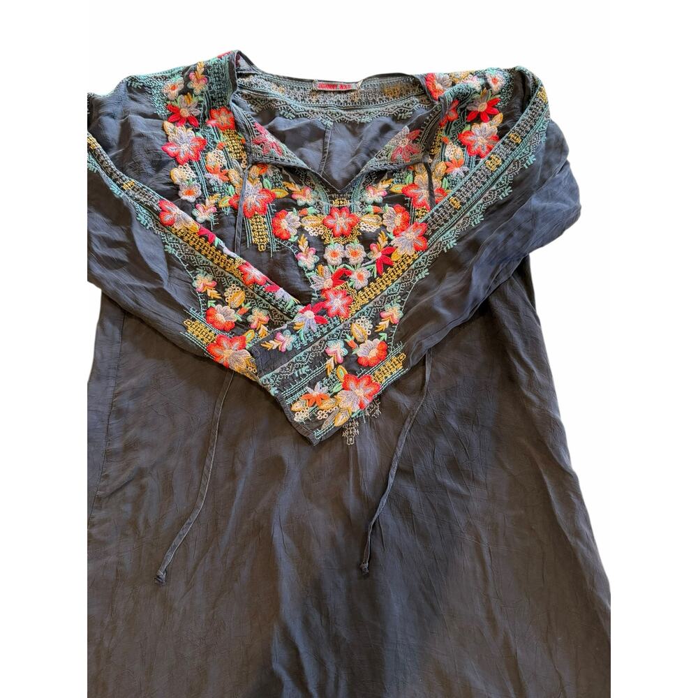 Johnny Was Embroidered Tunic Dress | Boho Floral | Size S - Picture 3 of 5